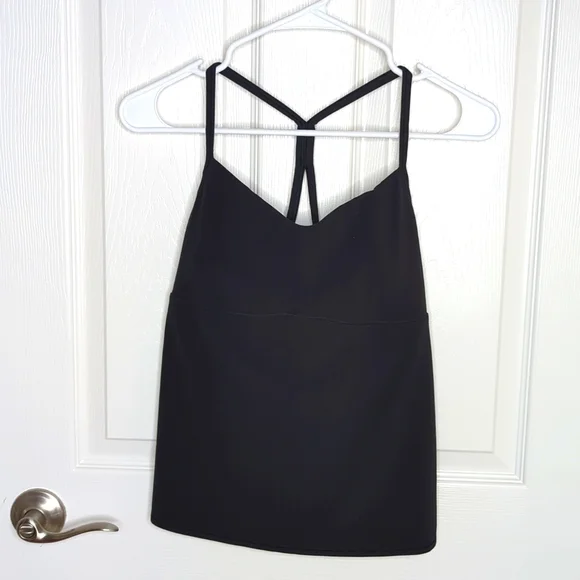 Athleta Vinyasa Support Top Black size Medium - Picture 1 of 7